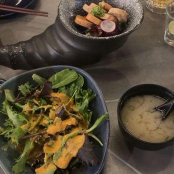 Tenmaya Japanese Restaurant - Ankimo, salad, miso soup - Japanese Near Me - Eastvale, California Tenmaya Japanese Restaurant - Ankimo, salad, miso soup - Japanese Near Me - Eastvale, California