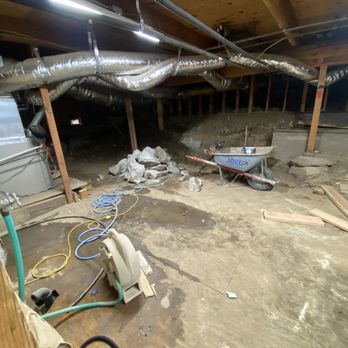 Kinslow Construction - at the start of construction after plywood removed - General Contractors Near Me - Lake Arrowhead, California