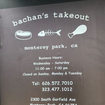 Bachan's Take Out - Menu as of June 2026 - Japanese Near Me - Monterey Park, California Bachan's Take Out - Menu as of June 2026 - Japanese Near Me - Monterey Park, California
