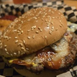 Clarkes General Store & Eatery - Mushroom Swiss burger