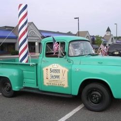 Lou's Barber Shop - 56 Dodge pickup that I bought when I was 18 and I now use it to represent the shop. See you at festivals and parades.