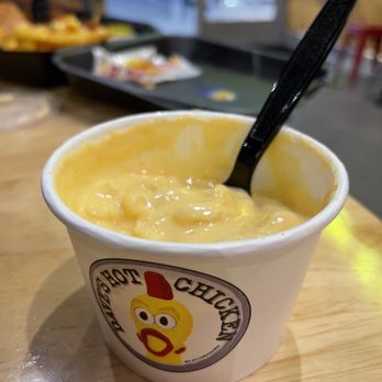 Dave's Hot Chicken - Macaroni was a little soupy but the flavor was good ! - Chicken Shop Near Me - El Cajon, California Dave's Hot Chicken - Macaroni was a little soupy but the flavor was good ! - Chicken Shop Near Me - El Cajon, California