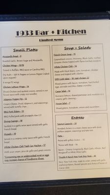 Menu photo 8 1933 Bar+Kitchen Marysville, WA Menu photo 8 1933 Bar+Kitchen Marysville, WA