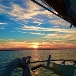Sunset aboard Magic Carpet