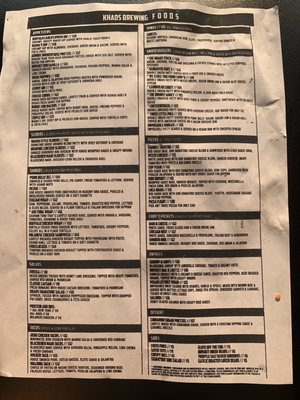 Menu photo 4 Khaos Brewcade & Kitchen Plainfield, IL