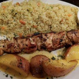 Chicken Souvlaki Dinner Chicken Souvlaki Dinner