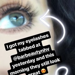 To add to my review, here is a picture of my eyelashes the next day....still looking amazing! Can't wait to get them done again. To add to my review, here is a picture of my eyelashes the next day....still looking amazing! Can't wait to get them done again.