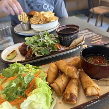 Makasih - Pork & shrimp lumpia and Burnt chili-dill chicken wings - Pan Asian Near Me - Camarillo, California Makasih - Pork & shrimp lumpia and Burnt chili-dill chicken wings - Pan Asian Near Me - Camarillo, California