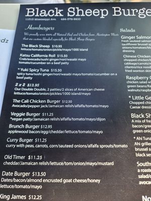 Menu photo 8 Black Sheep Burgers Los Angeles, CA Menu photo 8 Black Sheep Burgers Los Angeles, CA