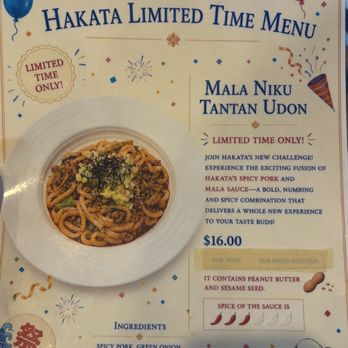 Ramen Hakata - Mala Niki Tantan Udon - Ramen Near Me - Addison, Texas Ramen Hakata - Mala Niki Tantan Udon - Ramen Near Me - Addison, Texas