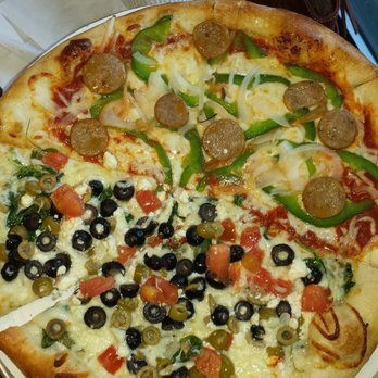 Dewey's Pizza - West Chester - 13" 1/2 Socrates & 1/2 sausage, green pepper and onions - Pizza Near Me - West Chester Township, Ohio Dewey's Pizza - West Chester - 13" 1/2 Socrates & 1/2 sausage, green pepper and onions - Pizza Near Me - West Chester Township, Ohio