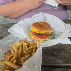 Dalton Dari-Ette - Double cheeseburger with everything and fries