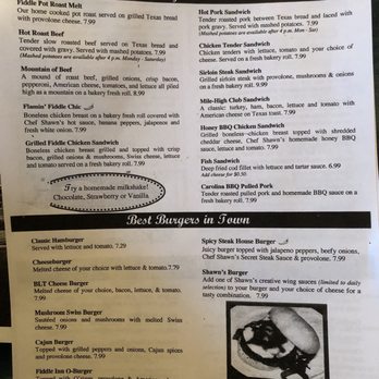 Fiddle Inn - Menu - Fast Food Near Me - Harborcreek, Pennsylvania