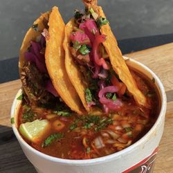 Birria Petes - Ramen with Quesatacos
