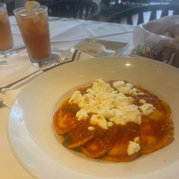 Quattro Caffe - Raviolis with goat cheese!!!! Chefs kiss - Italian Near Me - Costa Mesa, California Quattro Caffe - Raviolis with goat cheese!!!! Chefs kiss - Italian Near Me - Costa Mesa, California
