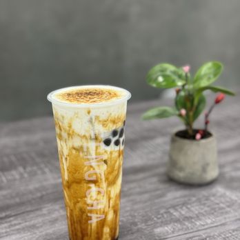 Feng Cha - Creme Brulee Dirty Boba - Bubble Tea Near Me - Riverside, California