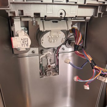 Fixkot - Refrigerator Dispenser with rusted screw holding lever mechanism. - Appliances & Repair Near Me - Carlsbad, California Fixkot - Refrigerator Dispenser with rusted screw holding lever mechanism. - Appliances & Repair Near Me - Carlsbad, California