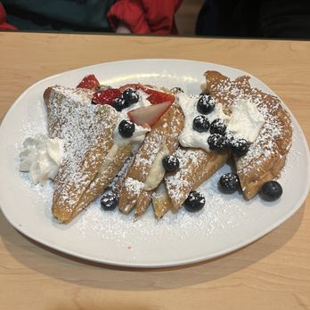 Scramblers - Stuffed French toast with strawberries and blueberries! - Breakfast & Brunch Near Me - Sharonville, Ohio Scramblers - Stuffed French toast with strawberries and blueberries! - Breakfast & Brunch Near Me - Sharonville, Ohio