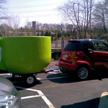 Chocolatea - cute delivery vehicle... wish i could ride in the teacup - Desserts Near Me - Portage, Michigan