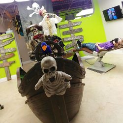 Stubbs Orthodontics - Dr Stubb's and his awesome staff never disappoints with their over the top holiday decorations!!! (My kid is in the purple!)