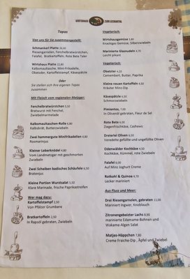 Menu photo 3 Wirtshaus zum Neckartal Mannheim, BW Menu photo 3 Wirtshaus zum Neckartal Mannheim, BW