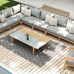 InsideOut Patio - Calvo Teak Sectional Collection