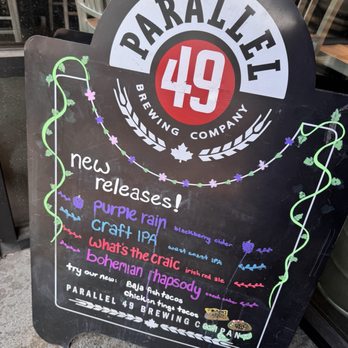 Parallel 49 Brewing - Sandwich board, welcome! - Breweries Near Me - Vancouver, British Columbia Parallel 49 Brewing - Sandwich board, welcome! - Breweries Near Me - Vancouver, British Columbia