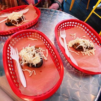 Arepas & Sand Wish - Mini patacones with cheese and plantains. - Venezuelan Near Me - Miami Beach, Florida