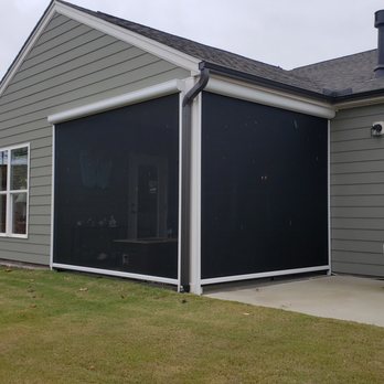 Skyview Retractables - Remote controlled roll down screens - Shades & Blinds Near Me - Cary, North Carolina Skyview Retractables - Remote controlled roll down screens - Shades & Blinds Near Me - Cary, North Carolina