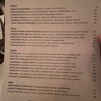 Union - Menu - Italian Near Me - Pasadena, California