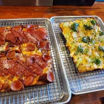 Underground Pizza - The Tiger King & The Street Corn with crab - Pizza Near Me - Baltimore, Maryland