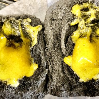Brochette Dumpling - 15. Black goldenSteamed Bun with Custard & Egg Yolk Filling (3 Pieces) - Dim Sum Near Me - San Francisco, California