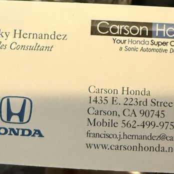 Carson Honda - Hit him up! - Auto Repair Near Me - Carson, California