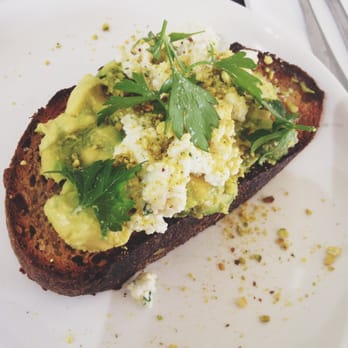 King Arthur Cafe - avocado rye, bay leaf ricotta, pistachio // maybe a boring choice but so delicious! - Cafes Near Me - Fortitude Valley, QLD