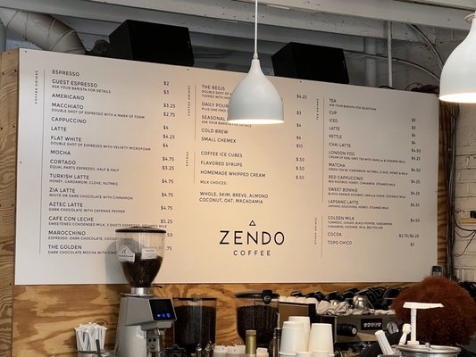 Menu photo 5 Zendo Coffee Albuquerque, NM
