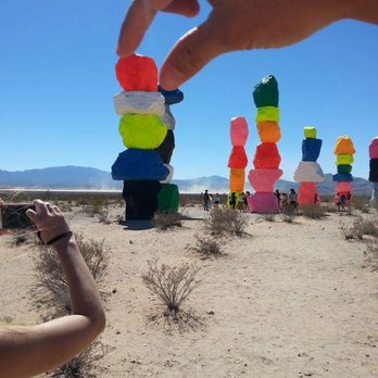 Seven Magic Mountains - fruity pebbles - Public Art Near Me - Las Vegas, Nevada