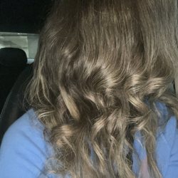 Immediately after. I had asked for "loose curls"