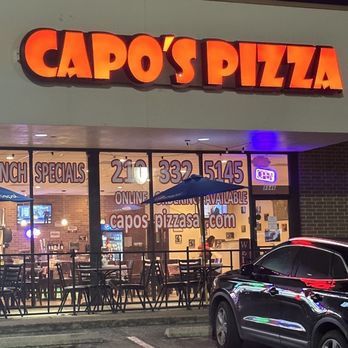 Capo's Pizzeria Huebner - Outside - Pizza Near Me - San Antonio, Texas Capo's Pizzeria Huebner - Outside - Pizza Near Me - San Antonio, Texas