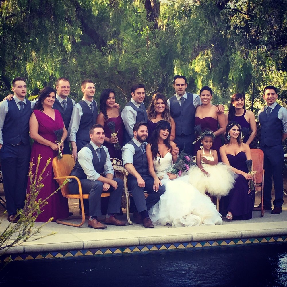 Bridal party = Movie stars