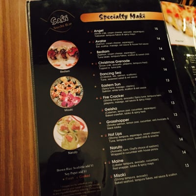 Menu photo 8 Saki Sushi Bar Oklahoma City, OK Menu photo 8 Saki Sushi Bar Oklahoma City, OK