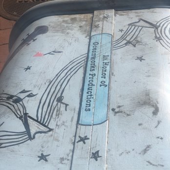 Guitars mural - Top has creator notations - Public Art Near Me - Concord, California