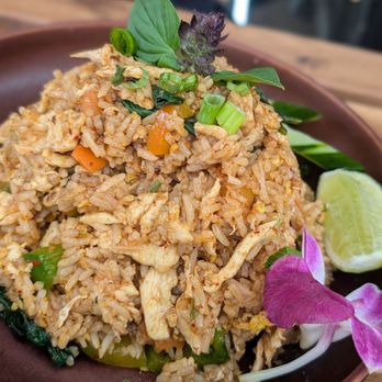 Prung - Spicy Basil Fried Rice with Chicken - Thai Near Me - Woodside, New York Prung - Spicy Basil Fried Rice with Chicken - Thai Near Me - Woodside, New York