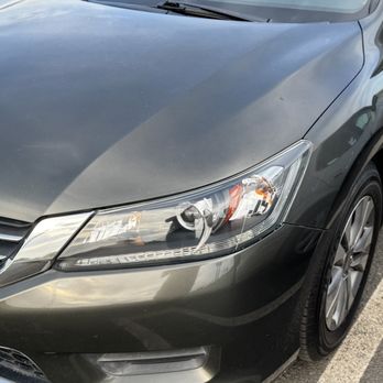 GlowPro Headlight Restoration - Driver Side After - Auto Detailing Near Me GlowPro Headlight Restoration - Driver Side After - Auto Detailing Near Me