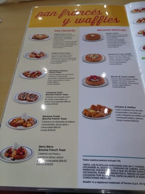 Menu photo 1 Ihop León, GUA Menu photo 1 Ihop León, GUA