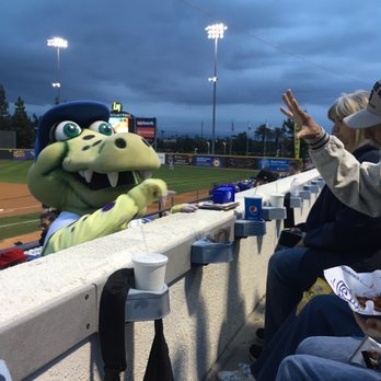 Quakes - Tremor gave high fives to our group - Professional Sports Teams Near Me - Rancho Cucamonga, California