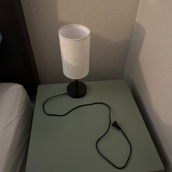 Days Inn by Wyndham Burns - Bedside lamp with USB charger - not plugged in, no power outlet anywhere near it to plug it into... what's the point? - Hotels Near Me - Burns, Oregon Days Inn by Wyndham Burns - Bedside lamp with USB charger - not plugged in, no power outlet anywhere near it to plug it into... what's the point? - Hotels Near Me - Burns, Oregon