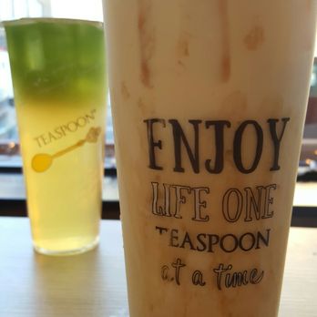 Teaspoon - Grasshopper and Oolong Tea with Cream and honey boba - Desserts Near Me - San Francisco, California Teaspoon - Grasshopper and Oolong Tea with Cream and honey boba - Desserts Near Me - San Francisco, California