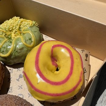 Holey Grail Donuts - TROPICAL MANGO - Donuts Near Me - Long Beach, California Holey Grail Donuts - TROPICAL MANGO - Donuts Near Me - Long Beach, California