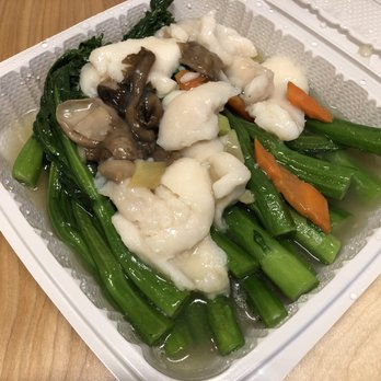 C & M Bistro - Fish Fillet with Chinese Greens - Cantonese Near Me - Oakland, California