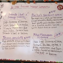 Specials on the board